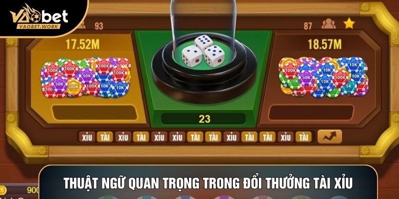 Thuật ngữ quan trọng trong đổi thưởng tài xỉu